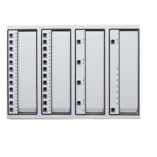 Teclado de anunciación con 24 botones programables para el sistema de comando de voz digital DVC-EM de NOTIFIER