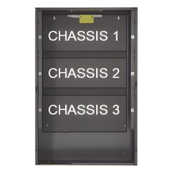 Gabinete metálico (backbox) de tres niveles para amplificadores y fuentes de alimentación / serie EQ ONYX de NOTIFIER / 