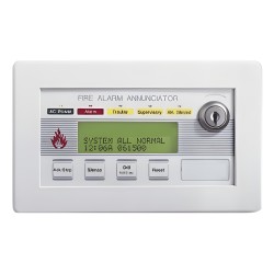 Anunciador remoto de incendio con LCD retroiluminado de 80 caracteres, compatible con NFS2-640 y NFS-320