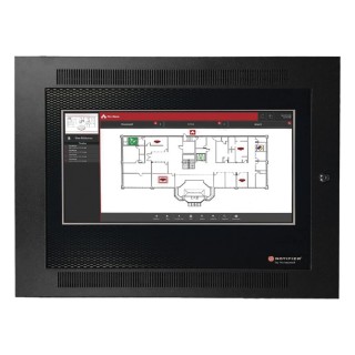 Interfaz gráfica interactiva para bomberos con pantalla táctil LCD de 22 pulgadas, para paneles ONYX y red NOTI-FIRE-NET
