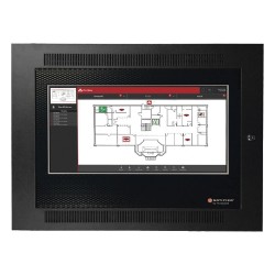 Interfaz gráfica interactiva para bomberos con pantalla táctil LCD de 22 pulgadas, para paneles ONYX y red NOTI-FIRE-NET