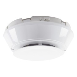 Detector de humo fotoeléctrico y térmico direccionable de 57°C, protocolo FlashScan, para lazo SLC de dos hilos, color b