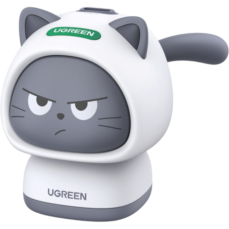 Cargador USB-C GaN 45W / Diseño Gato / Silicato / 1 Puerto / Compacto / Viaje / Protecciones