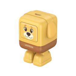 Cargador UNO Animal Puppy 30W GaN / Diseño Canino / USB-C / Compacto 34x34.9x44.4 mm (1.34x1.37x1.75 in) / Multi-Voltaje