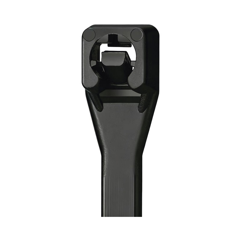 Cinchos de Nylon con Sistema de Autobloqueo Seguro / Color Negro / 7.2 × 450 mm / Paquete con 100 Piezas