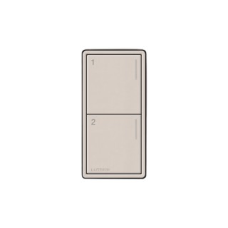 (RadioRa3) Botonera Sunnata Taupe 2 escenas para Radio RA3, programe escenas diferentes en cada botón.