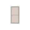 (RadioRa3) Botonera Sunnata Taupe 2 escenas para Radio RA3, programe escenas diferentes en cada botón.