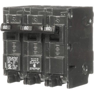 Interruptor automático enchufable tipo QP 3 polos, 60 amp