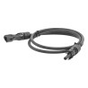 Cable Fotovoltaico 1 m, Negro, Calibre 10 AWG con Terminales MC4 en Ambos Extremos