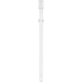 Cinchos de Nylon Reutilizables con Liberación Rápida para Ajuste y Reinstalación / Color Blanco / 7.6 × 180 mm / Paquete