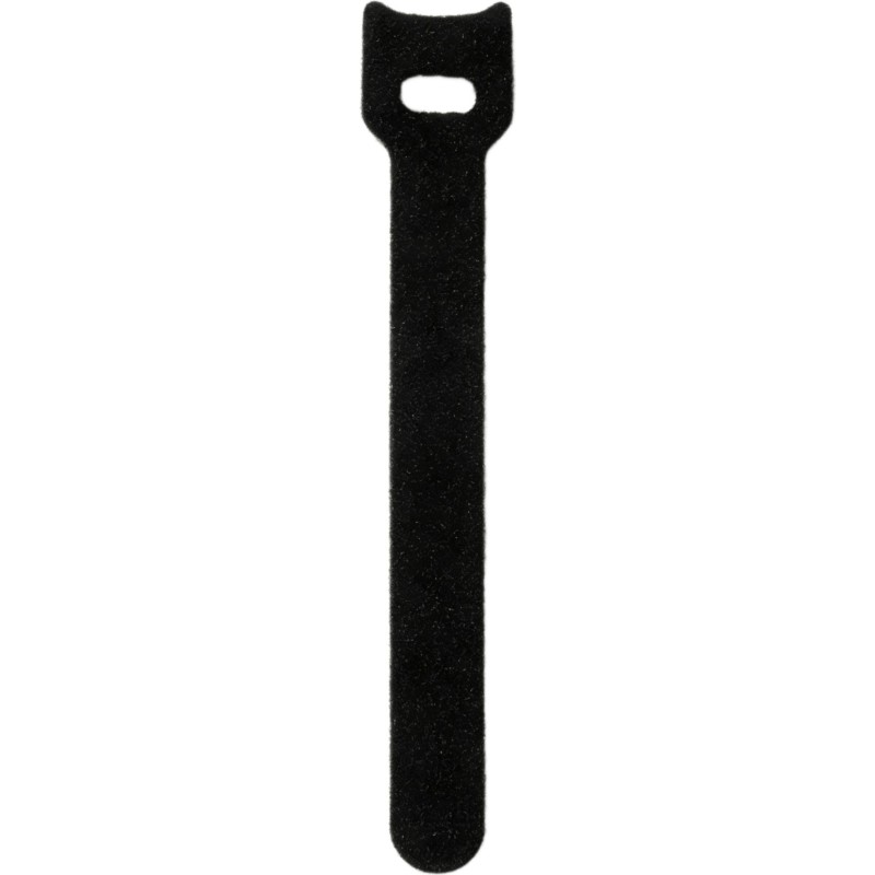 Cinchos de Cinta de Contacto  Reutilizables para Organización de Cables / Ajustables y Autoadherentes / Color Negro / 20