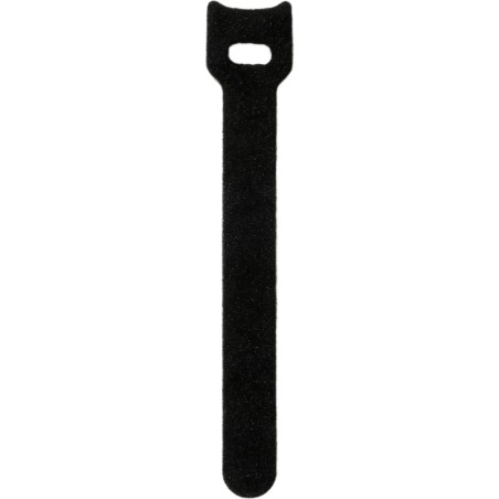 Cinchos de Cinta de Contacto  Reutilizables para Organización de Cables / Ajustables y Autoadherentes / Color Negro / 20