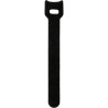 Cinchos de Cinta de Contacto  Reutilizables para Organización de Cables / Ajustables y Autoadherentes / Color Negro / 20