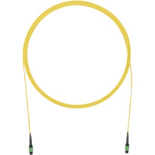 Cable de Interconexión de 12 Fibras Ópticas Monomodo OS2, de PanMPO Hembra a PanMPO Hembra, Polaridad A, Plenum, de 50 M