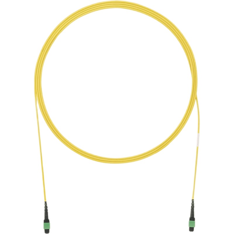 Cable de Interconexión de 12 Fibras Ópticas Monomodo OS2, de PanMPO Hembra a PanMPO Hembra, Polaridad A, Plenum, de 50 M