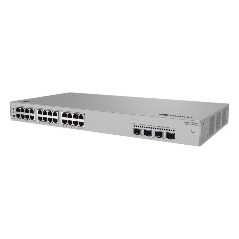 Switch de Acceso eKit Administrable / Capa 2 / 24 Puertos PoE+ Gigabit + 2 Puertos SFP (2.5 Gbps) + 2 Puertos SFP+ /  Po