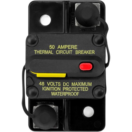 Disyuntor Marino Restablecible / 80 A / Protección IP67 / Resistente a Inmersión Temporal 1 m (3.28 ft) / Certificación 