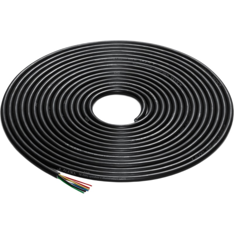 Cable Multifunción / 25 pies (7.62 m) / 6 Conductores / 2 × 16 AWG Altavoz / 4 × 20 AWG Iluminación LED / Cobre OFC Esta