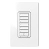 Botonera de pared seeTouch de 6 botones con subir y bajar para sistema RadioRA 2, retroiluminada, con grabado personaliz