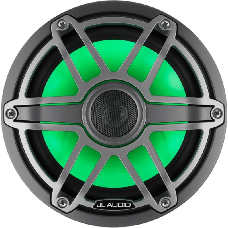 Bocinas Náuticas Coaxiales 7.7" / 100 W RMS / LED Transflective™ / Rejilla Deportiva Titanio / 4 &Omega; / Respuesta 45 