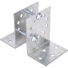 Base Multiposición para postes de paso o esquina / Acero Galvanizado Cal. 12 / 0.36 kg / Kit de Tornillería Incluido / C