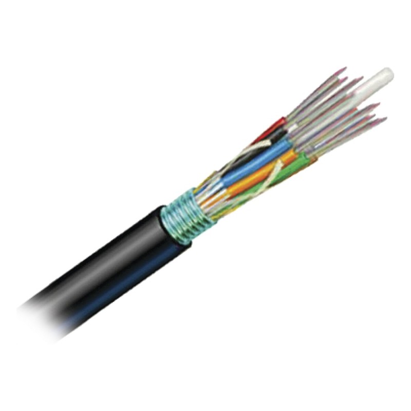 Cable de Fibra Óptica 6 Hilos, OSP (Planta Externa), Armada, Gel, HDPE (Polietileno de Alta Densidad), Multimodo OM3 50/