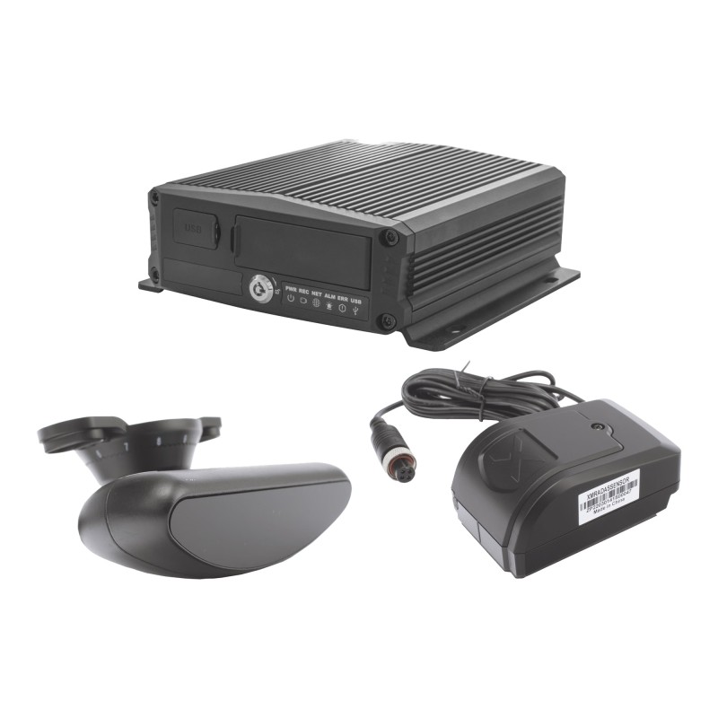 KIT IA MDVR Streamax / incluye sensor ADAS / incluye sensor DSM / MDVR tiene conexiones 4G WIFI y GPS. identifica el com
