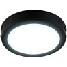 Plafón LED 12 W / Diámetro de 160 mm (6.3 in) / 800 lm / Luz de día 6500 K / Carcasa Color Negro / Ángulo 100° / IRC 80 