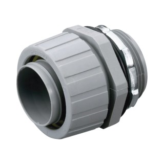 Conector Recto de Nylon de 1" para Tubería Liquidtight Polytuff.