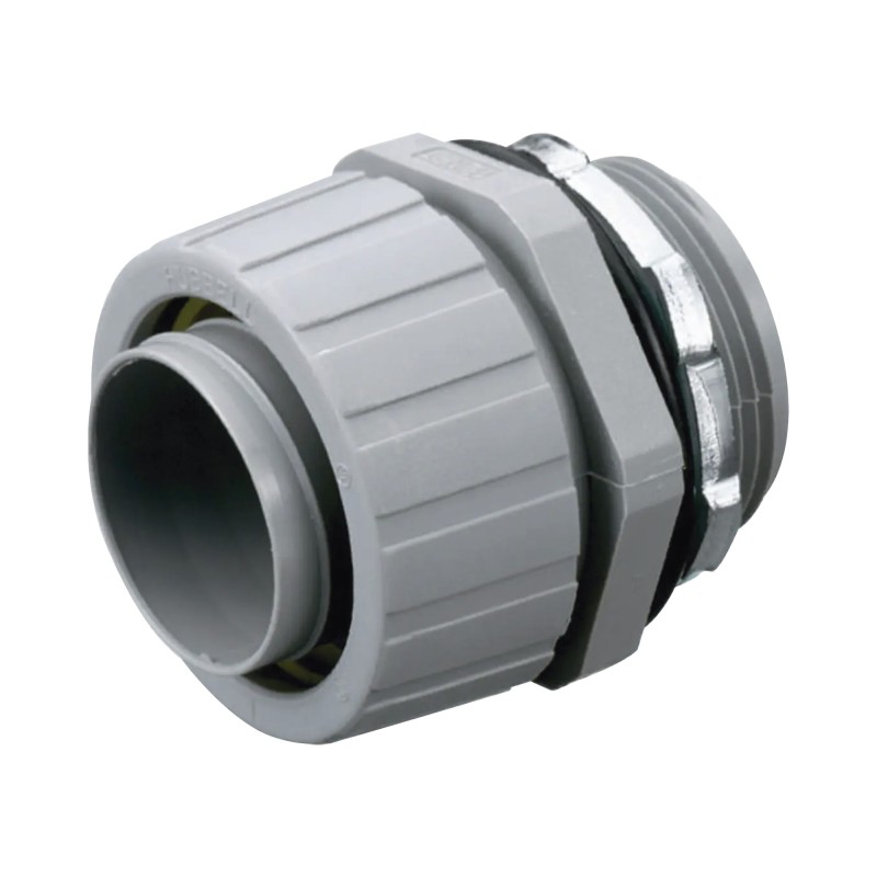 Conector Recto de Nylon de 1" para Tubería Liquidtight Polytuff.
