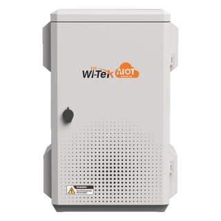 Gabinete de Acero Ventilado para Exterior 680 x 480 x 315 mm con Rieles DIN y 4 Placas Laterales para Montaje de Equipos