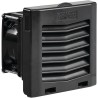 Ventilador con Filtro de Montaje Lateral HF04 / Flujo de Aire 21 CFM (36 m³/h) / 48 V / Negro Grafito RAL 9011 / Instala
