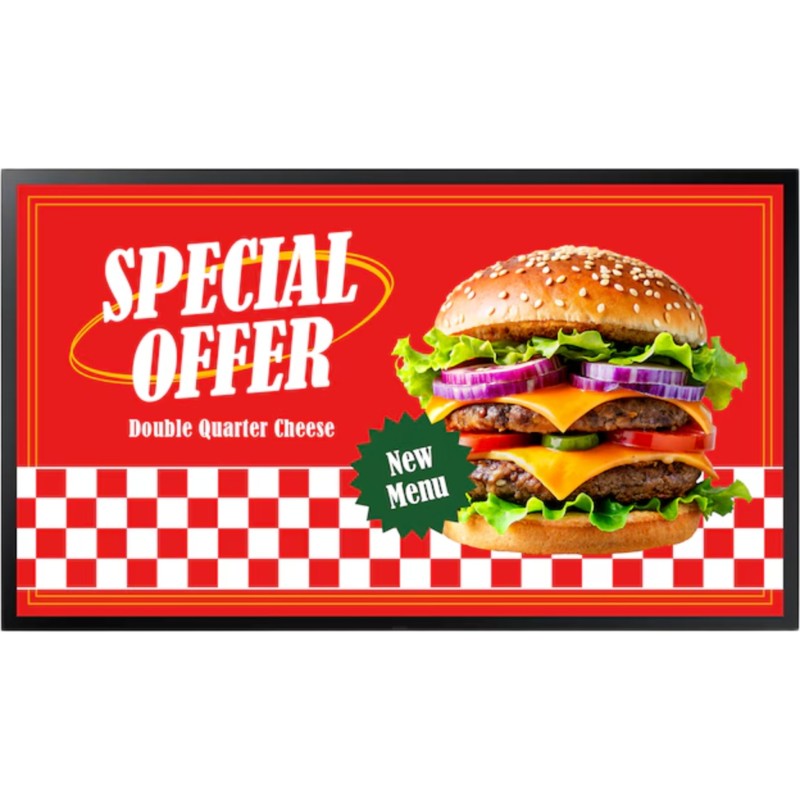 Pantalla Comercial OH55DS Samsung / 55" (139.7 cm) / VA / Resolución 1920x1080 / Brillo 3500 nits / 24/7 / HDBaseT / Tiz