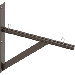 Kit de Soporte Triangular a Pared, Para Escalerillas de 12 y 18 in (30.5 y 45.7 cm) de Ancho, de Acero, Color Negro