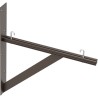 Kit de Soporte Triangular a Pared, Para Escalerillas de 12 y 18 in (30.5 y 45.7 cm) de Ancho, de Acero, Color Negro