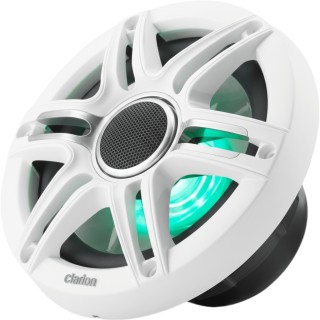 Altavoces náuticos 6.5" / Coaxial / 50W RMS / LED RGB / Rejilla Sport Blanca y Gris / 4 &Omega; / 55 Hz-20 KHz / Conecto