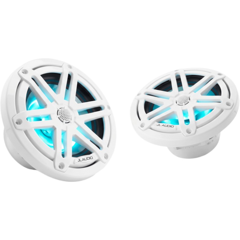 Bocinas Náuticas JL Audio M3 6.5" / Coaxial / LED RGB / Rejilla Deportiva Blanca / 60 W RMS / 89.5 dB / 55 Hz-25 kHz / 4