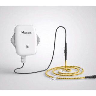 Sensor de Detección de Fugas LoRaWAN / Cable de Detección 3 m (9.8 ft) / Temperatura y Humedad Integrados / Batería 4000