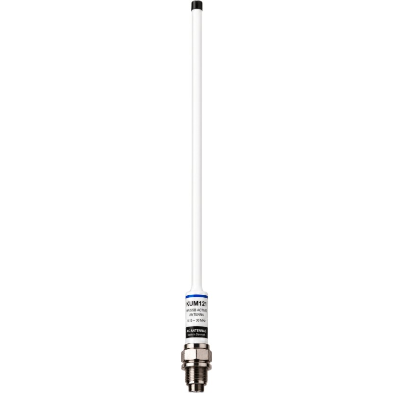 Antena Activa de Recepción HF/SSB / Omnidireccional / Rango 0.15–30 MHz / Ancho de Banda 29.85 MHz / Impedancia 50 Ohm /