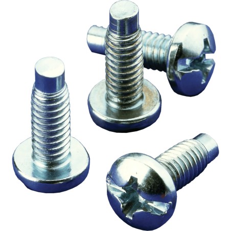 Paquete de Tornillos para Montaje en Rack / 20 Piezas / Rosca #10-32 / Longitud 0.75 in (19 mm) / Acero Dulce Chapado / 