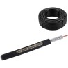 Rollo de 50 Metros de Cable Coaxial Tipo RG-58, LMR-195, Baja Pérdida de 50 Ohms, Conductor de Cobre Sólido