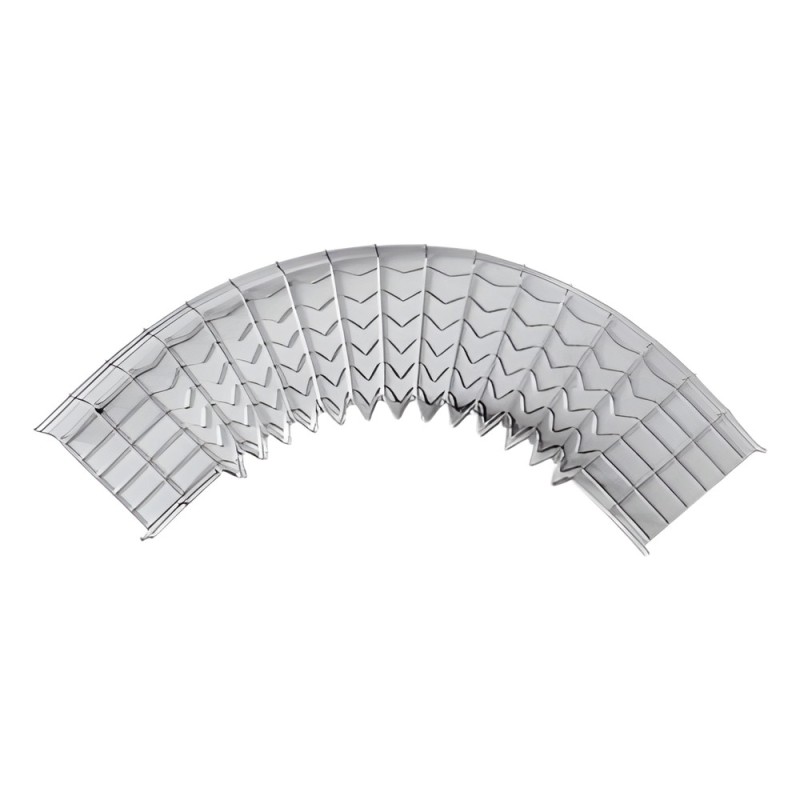 Curva Pre-Fabricada Horizontal de 90° con medidas de 66 mm de Peralte y 150 mm Ancho (66/150 mm)