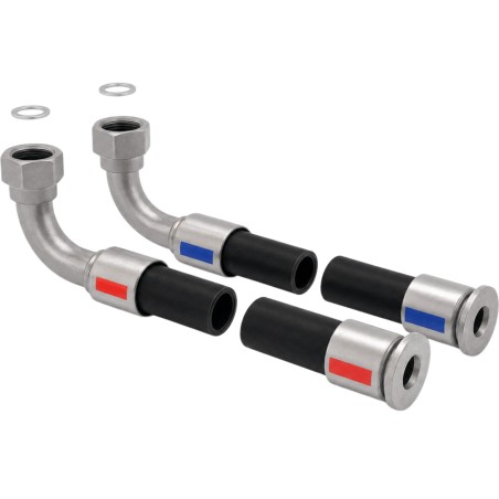 Kit de Mangueras Flexibles 4.5 m (14.8 ft) para RackChiller RDHX PRO / Conexión Hembra 1" BSPP con Junta Plana / Conexió