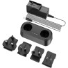 Cargador de Baterías de Doble Bahía para Serie M / 2 Baterías Simultáneas / 3 Indicadores LED / Adaptadores US, UK, EU, 