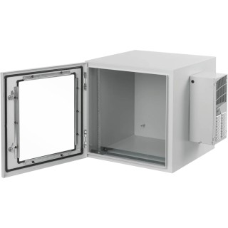 Gabinete Industrial ProTek de 12 UR de 612 x 600 x 614 mm Puerta con Ventana Con Aire Acondicionado de 800 BTU / Protecc
