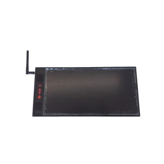 Panel Informativo LED Alfanumérico / 2x6 Dígitos / RF 433,92 MHz ±75k / 1W / Sensibilidad 106 dB / Montaje en Pared / Al