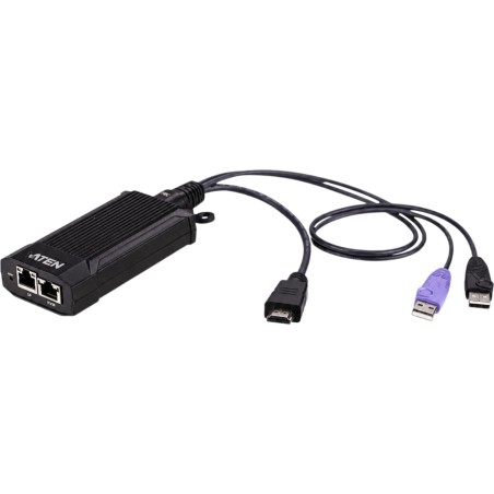 Extensor KVM USB 4K HDMI DigiProcessor / Video 4K 3840 x 2160 @ 30Hz / RJ-45 KVM + SP / 2 x USB + HDMI / Bus-Powered DC 