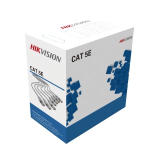 Bobina de Cable UTP 305 Metros (1000 Pies) / Cat5E (25 AWG) / Color Gris / PVC (CMX) / Uso en Interior / 100% Cobre / Ap