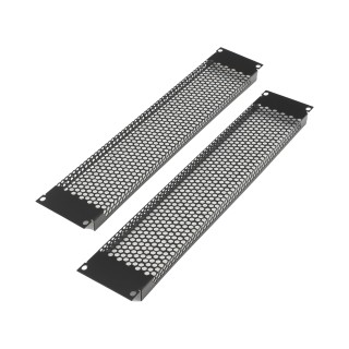 Panel de Ventilación Rackeable 2U- Kit de 2 Piezas, 19"