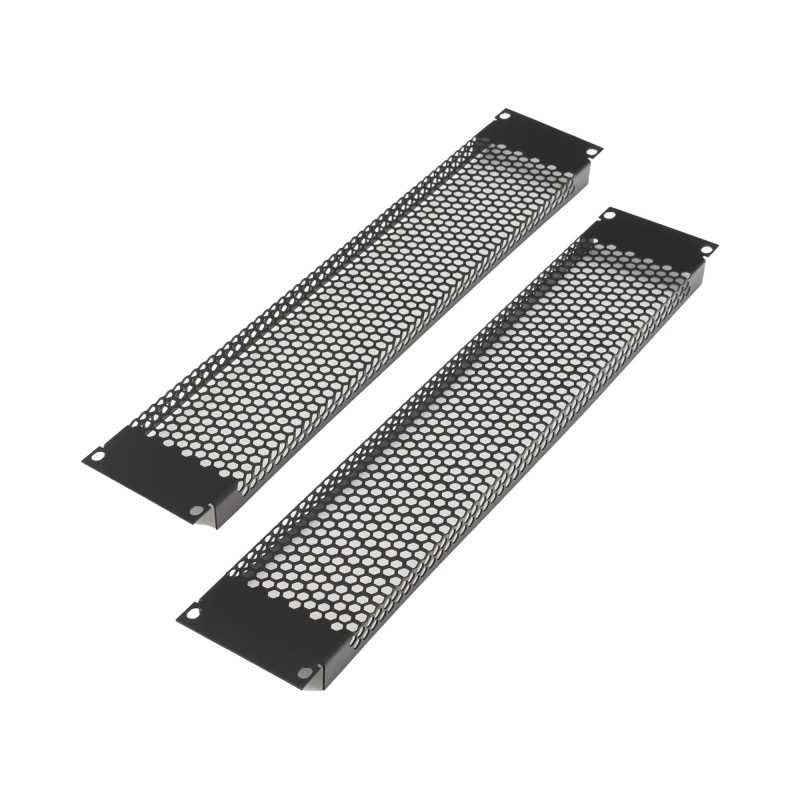 Panel de Ventilación Rackeable 2U- Kit de 2 Piezas, 19"